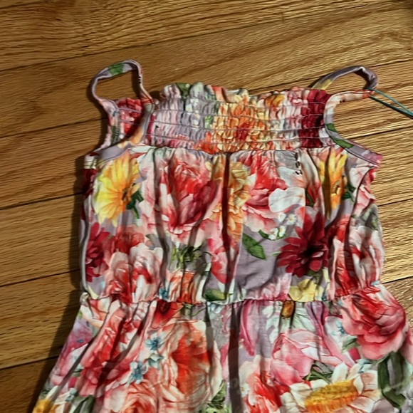 Posh peanut nala smocked spaghetti jumpsuit with snaps - Picture 3 of 4